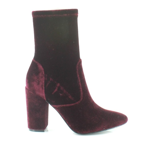 Ivanka Trump Lynna Purple Fabric Mid Calf Boots - Picture 2 of 4